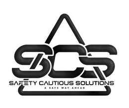 SCS SAFETY CAUTIOUS SOLUTIONS A SAFE WAY AHEAD trademark
