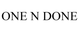 ONE N DONE trademark