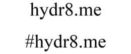 HYDR8.ME #HYDR8.ME trademark