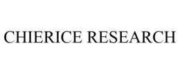 CHIERICE RESEARCH trademark