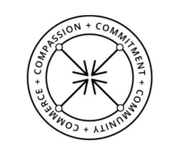 COMPASSION COMMITMENT COMMUNITY COMMERCE trademark