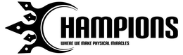 CHAMPIONS WHERE WE MAKE PHYSICAL MIRACLES trademark