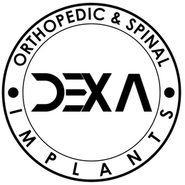 ORTHOPEDIC & SPINAL DEXA IMPLANTS trademark