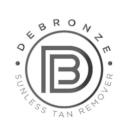 B D DEBRONZE SUNLESS TAN REMOVER trademark