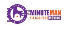 · IN AND OUT · IN A JIFFY, MINUTE MAN MOVING 214.530.7699 trademark