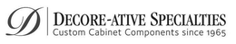 D DECORE-ATIVE SPECIALTIES CUSTOM CABINET COMPONENTS SINCE 1965 trademark