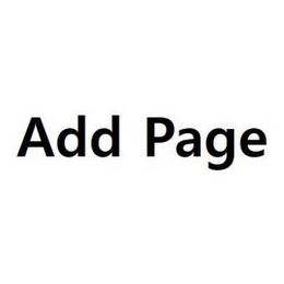 ADD PAGE trademark