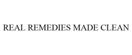 REAL REMEDIES MADE CLEAN trademark