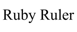RUBY RULER trademark
