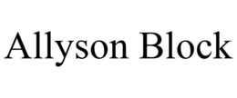 ALLYSON BLOCK trademark