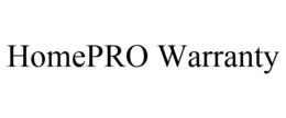 HOMEPRO WARRANTY trademark