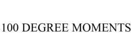 100 DEGREE MOMENTS trademark