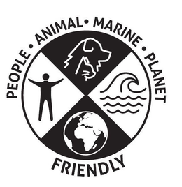PEOPLE · ANIMAL · MARINE · PLANET FRIENDLY trademark