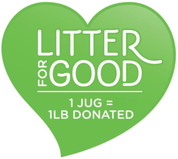 LITTER FOR GOOD | 1 JUG = 1LB DONATED trademark