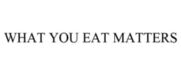 WHAT YOU EAT MATTERS trademark