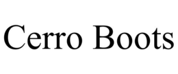 CERRO BOOTS trademark