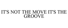 IT'S NOT THE MOVE IT'S THE GROOVE trademark