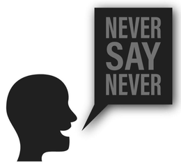 NEVER SAY NEVER trademark