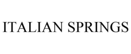 ITALIAN SPRINGS trademark