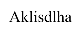 AKLISDLHA trademark