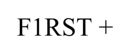 F1RST + trademark