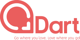 DART GO WHERE YOU LOVE. LOVE WHERE YOU GO! trademark
