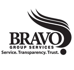 BRAVO GROUP SERVICES. SERVICE. TRANSPARENCY. TRUST. trademark