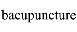 BACUPUNCTURE trademark
