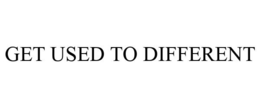 GET USED TO DIFFERENT trademark