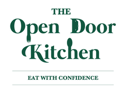 THE OPEN DOOR KITCHEN EAT WITH CONFIDENCE trademark