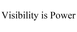 VISIBILITY IS POWER trademark