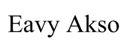 EAVY AKSO trademark
