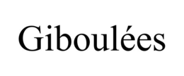 GIBOULÉES trademark