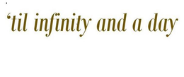 'TIL INFINITY AND A DAY trademark