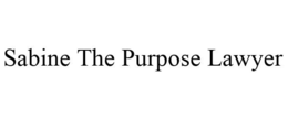 SABINE THE PURPOSE LAWYER trademark