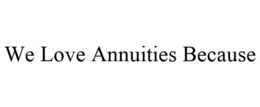 WE LOVE ANNUITIES BECAUSE trademark