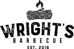 WRIGHT'S BARBECUE EST. 2016 trademark