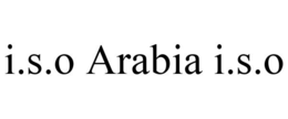 I.S.O ARABIA I.S.O trademark