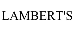 LAMBERT'S trademark