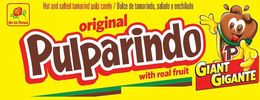 DE LA ROSA HOT AND SALTED TAMARIND PULP CANDY / DULCE DE TAMARINDO, SALADO Y ENCHILADO ORIGINAL PULPARINDO WITH REAL FRUIT P GIANT GIGANTE trademark