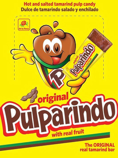 HOT AND SALTED TAMARIND PULP CANDY DULCE DE TAMARINDO SALADO Y ENCHILADO DE LA ROSA P ORIGINAL PULPARINDO WITH REAL FRUIT ORIGINAL PULPARINDO WITH REAL FRUIT THE ORIGINAL REAL TAMARIND BAR trademark