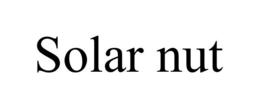 SOLAR NUT trademark