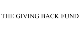 THE GIVING BACK FUND trademark