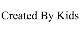 CREATED BY KIDS trademark
