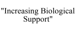 "INCREASING BIOLOGICAL SUPPORT" trademark