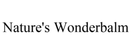 NATURE'S WONDERBALM trademark