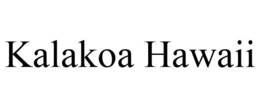 KALAKOA HAWAII trademark