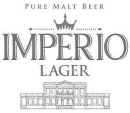 PURE MALT BEER IMPERIO LAGER trademark