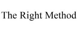 THE RIGHT METHOD trademark