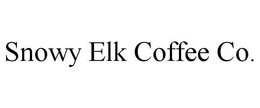 SNOWY ELK COFFEE CO. trademark